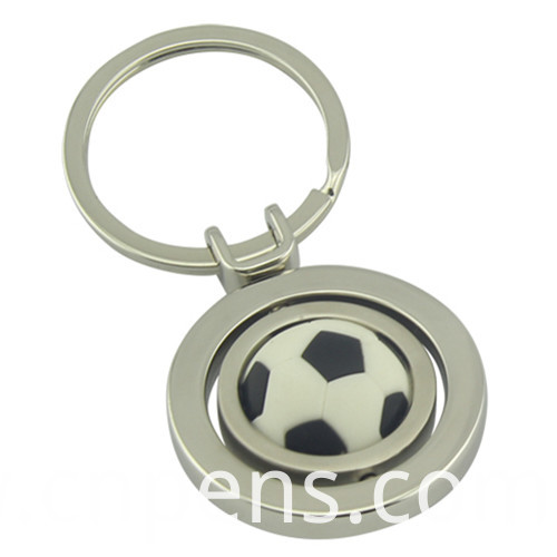Promotional Sport Gift Zinc Alloy Football Keyring with Logo (F1193)